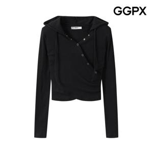 GGPX  스냅버튼 후드 티셔츠 (GP4TS013F)