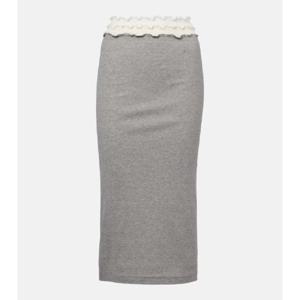 질샌더 레이어드 저지 스커트 P01005657