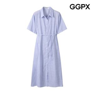 [GGPX] 카라넥 버튼 프런트 스트랩 원피스 (GP4OP090F)