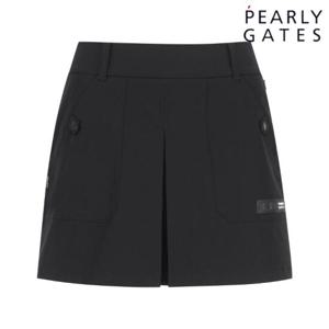 파리게이츠 (521E2PC406BK) 여성 백 스마일 프린팅 인버티드 큐롯 스커트