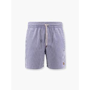 POLO RALPH LAUREN Cotton blend striped swim trunk with logo embroidery 710957784