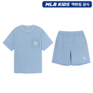 [MLB키즈]스포티브 베이직 우븐 포켓 티셔츠 세트 뉴욕양키스(7AS1B3153)