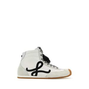 LOEWE 화이트 나일론과 스웨이드 발레 러너 2.0 스니커즈 LBR2282X18 WHITEBLACK