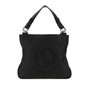 GUCCI 블랙 가죽 스몰 구찌 블론디 쇼핑백 7515181AAOW 1000