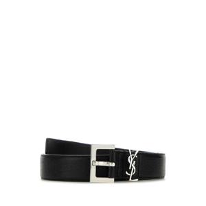 SAINT LAURENT Black leather belt 634440AAC8A 1000
