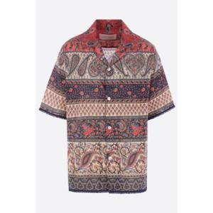 VALENTINO GARAVANI muslin bowling shirt with Voyage Imaginaire print 6V0AA111AUWM12