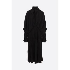 BALENCIAGA crinkled silk midi dress 814150TRN031000