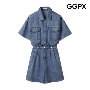 [GGPX] 캐주얼 데님 숏 점프수트 (GP5OP044F)