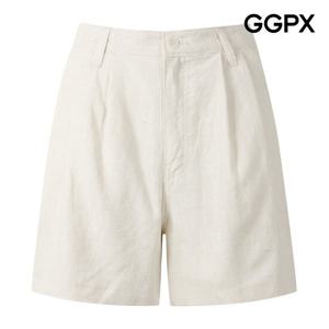 GGPX  더블 다트 린넨 4부 팬츠 (GP5PT027F)