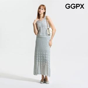 GGPX  다이아 펀칭 니트 짜임 투피스 (GP5ST006F)