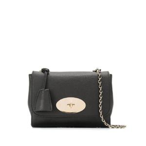 MULBERRY & 39 Lilly& 39  트위스트 잠금장치가 있는 블랙 숄더백 가죽 여성 HH3288874A100
