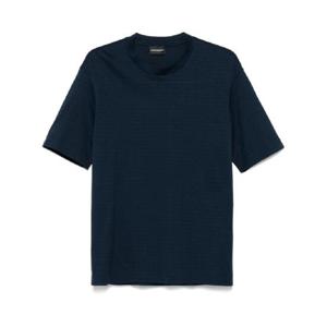 25 SS 엠포리오아르마니 로고 자카드 티셔츠 EM000787AF12916 TP436638155