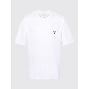 프라다 반팔 티셔츠 UJN837240F0009 WHITE DOM