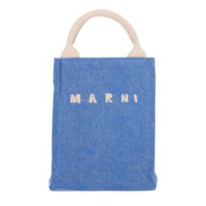 Marni 로고 자수 토트 백 SHMP0145U1P8536 00B60 TP941485090