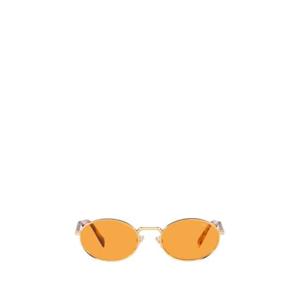 남성 Prada Eyewear 타원형 프레임 선글라스 ZVN02Z