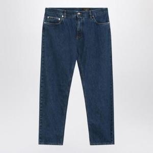 DOLCE&GABBANA Blue denim jeans with logo tag GYJDADG8MF6/Q_DOLCE-S9001