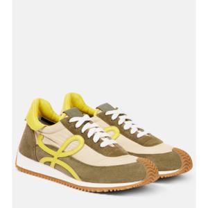 로에베 Flow Runner 2 0 스웨이드 스니커즈 P01066030