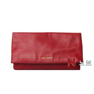 (명품) YSL 생로랑 328193 폴딩 클러치백 레드