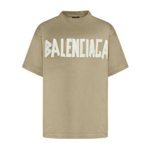 발렌시아가 반팔 티셔츠 739784TOVA9 2942 ARMY GREEN