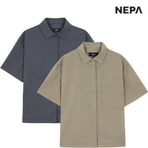 네파 여성 여름 디플라이 일상 여행 세미크롭 반팔 셔츠 7L41560