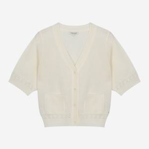 [써스데이아일랜드]시스루 브이넥 가디건(T254MCD245W)