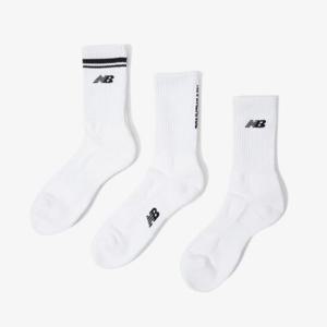 뉴발란스양말 KQJ NBGEEAP216-10 올파일 변형로고 장목양말 3Pack