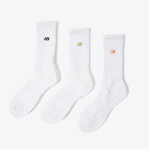 뉴발란스양말 KQJ NBGEEAP212-10 컬러자수 장목양말 3Pack