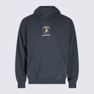 발렌시아가 로고 프린트 후드티셔츠 767877 TSVR11083