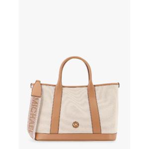 MICHAEL KORS Luisa canvas and leather handbag with frontal monogram 30S4G99S8O