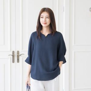 엄마옷 마담4060 솔리핀턱블라우스 여름블라우스 -ZBL2506022-