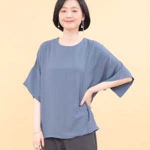 [애비뉴투지]가오리 시폰 소매 봄 여름 반팔 블라우스 B05336