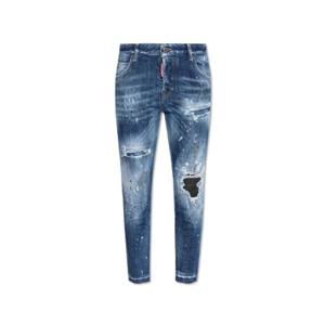 Dsquared2 디스트레스드 스키니 진 S75LB1016S30872 470 TP936393101