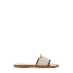 Bally 로고 패치 오픈 토 슬라이드 WF0040TE042 I189 TP935442493