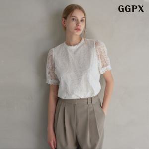 [GGPX]시스루 레이스 블라우스 (GPBBA047D)