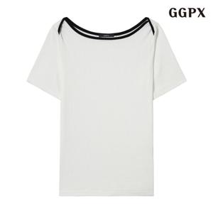 [GGPX]모던 스퀘어넥 티셔츠 (GPBLW040D)