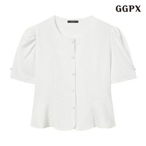 [GGPX]셔링벌룬 반팔 블라우스 (GPBBA053D)
