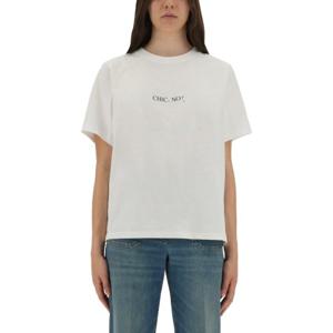 빅토리아베컴 화이트 오가닉 코튼 티셔츠 1322JTS003814A WHITE