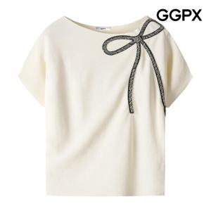 [GGPX] 빅 큐빅 리본 돌먼 니트 (GP6KP012F)