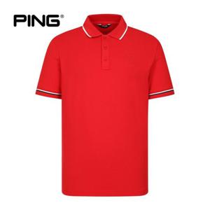 [핑](본사) [PING] 남성 라인 포인트 카라 반팔 티셔츠 111D2TO4