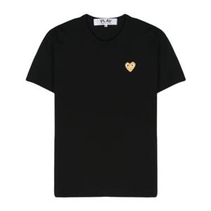 꼼데가르송 골드 하트 코튼 티셔츠 P1T216 BLACK