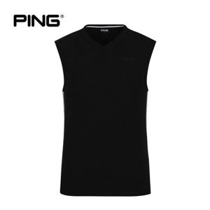 [핑](본사) [PING] 남성 자가드 브이넥 니트 베스트 111D1SV112_