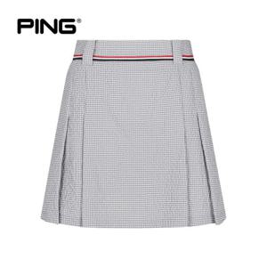 [핑](본사) [PING] 여성 테잎 장식 시어서커 큐롯 스커트 121D2P