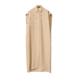 파비아나필리피 자수 플로럴 디테일 롱 셔츠 원피스 ABD275F655