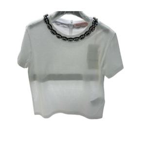 발렌티노 가라바니 탑 5B3MG23N8RH 0BO BIANCO