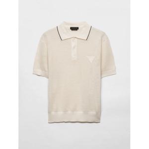 프라다 폴로 티셔츠 UMF00416UQ F0K74 Ivory