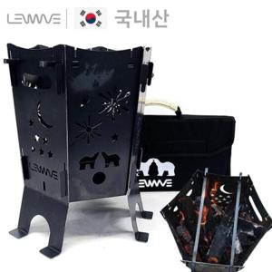 아트박스/오너클랜 캠핑 2T 육각 불멍 화로대 가방세트 (WFD731C