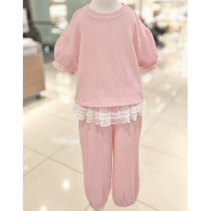 [로엠걸즈(아동)]허리레이스티셔츠바지상하세트RGSM2561Q