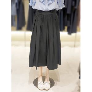 [숲]밴딩 주름 플레어 롱스커트 SB6SR301