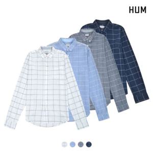 [HUM][HUM]유니) 윈도우 체크 슬럽셔츠(H172H202B)