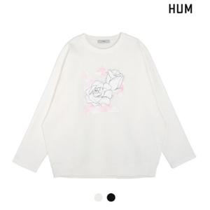 [HUM][HUM]여) 오버핏 프린트 맨투맨(FHOSCTM578M)
